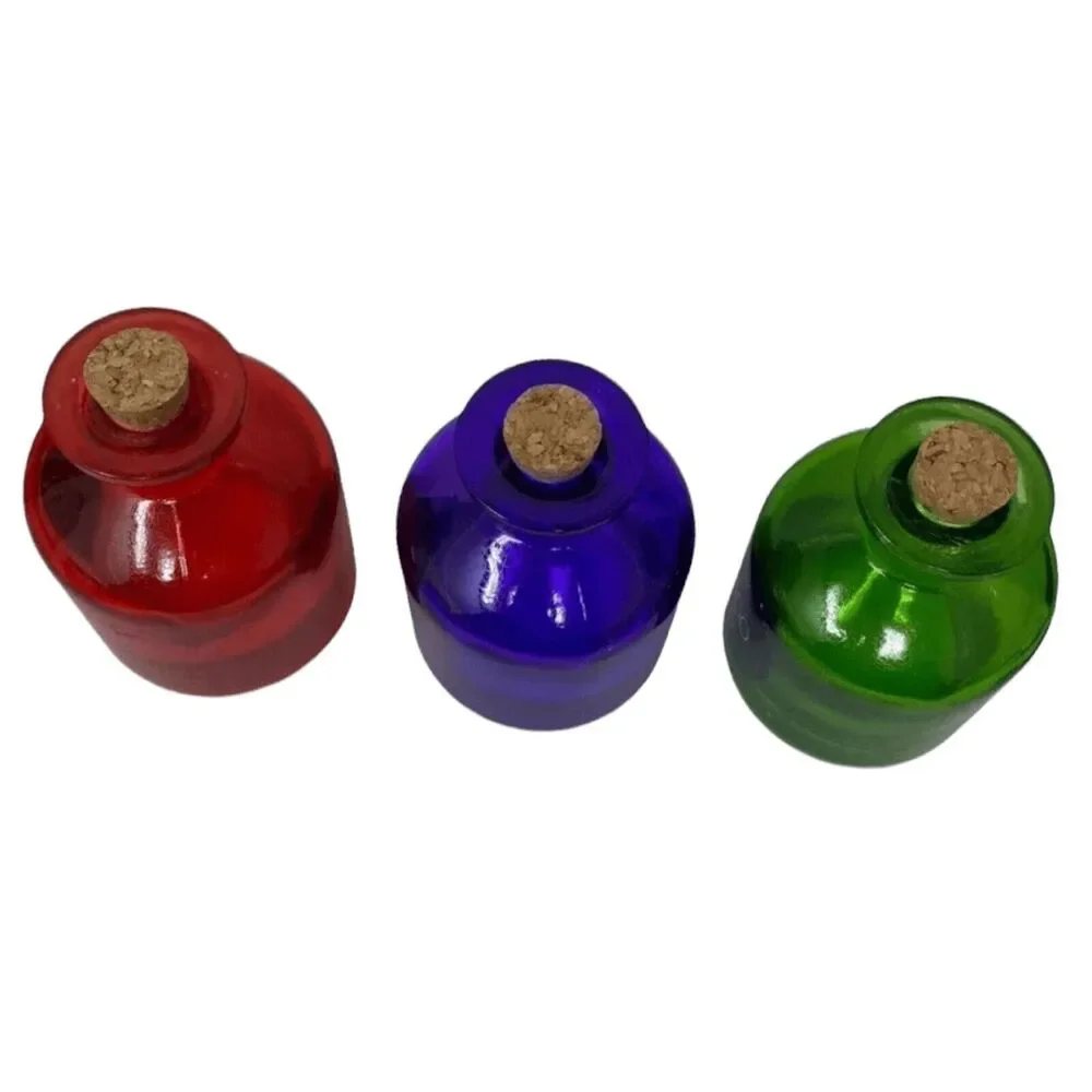 Rae Dunn Potion Bottles‎ Set NWT Witches Magic Spooky Red Green Trick Treat Boo